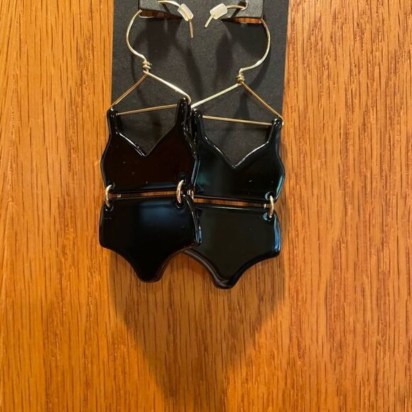 Handmade Two Piece Swimsuit Earrings - Picture 4 of 9